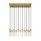 Z-Lite Beau Linear Chandelier, 17-Light, 18 In.W x 42 In.L x 12.75 In.H, Rubbed Brass/Clear 740P-17L-RB - alternate 6